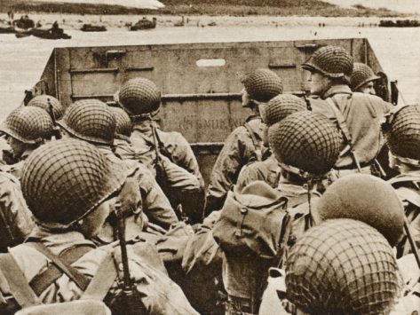 American Troops Land in Normandy During World War Two